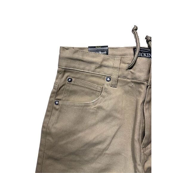 NWT Broken Threads boys Beige tan pants Size 14L - Picture 2 of 9